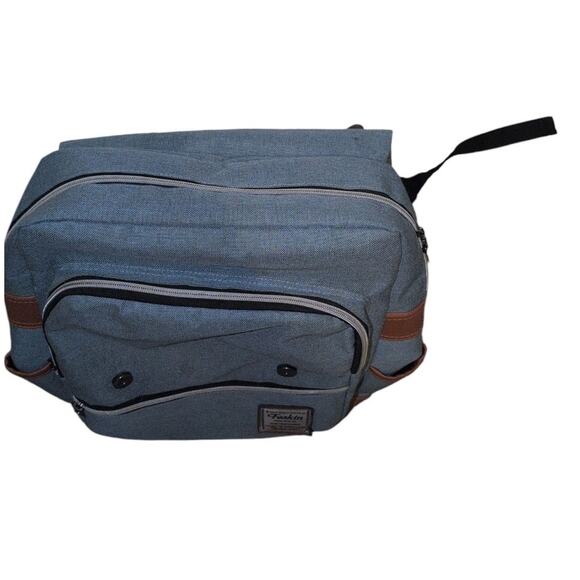 Feskin Blue Professional Laptop Backpack with USB Port - Picture 3 of 4